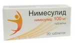 Нимесулид, таблетки 100 мг 20 шт