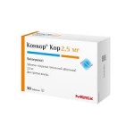Конкор Кор, таблетки покрытые пленочной оболочкой 2.5 мг 90 шт